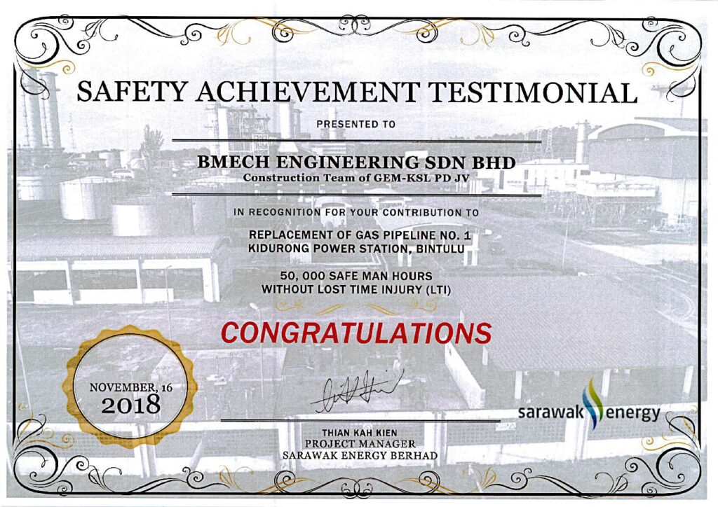 SEB Safety Achievement